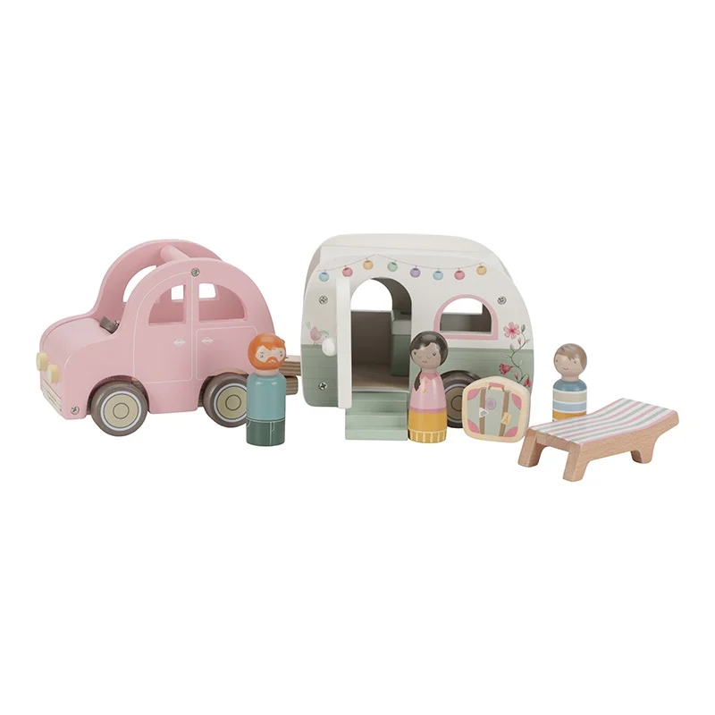 Little Dutch Speelgoed Auto Met Caravan - Afbeelding 2