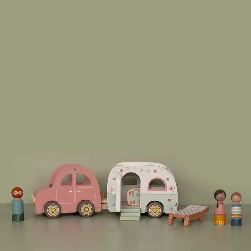 Little Dutch Speelgoed Auto Met Caravan - Afbeelding 5