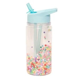 * Petit Monkey Drinkfles Marcaron Pops | Aqua Blue