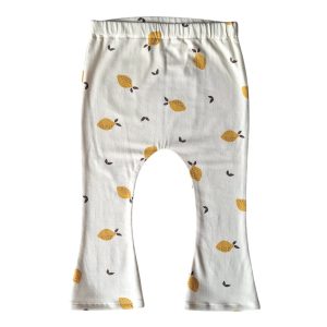 Flared legging citroentjes maat 86/92