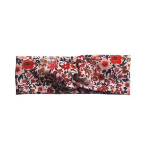 Twisted haarband – tricot aquarel flowers – maat 110/116