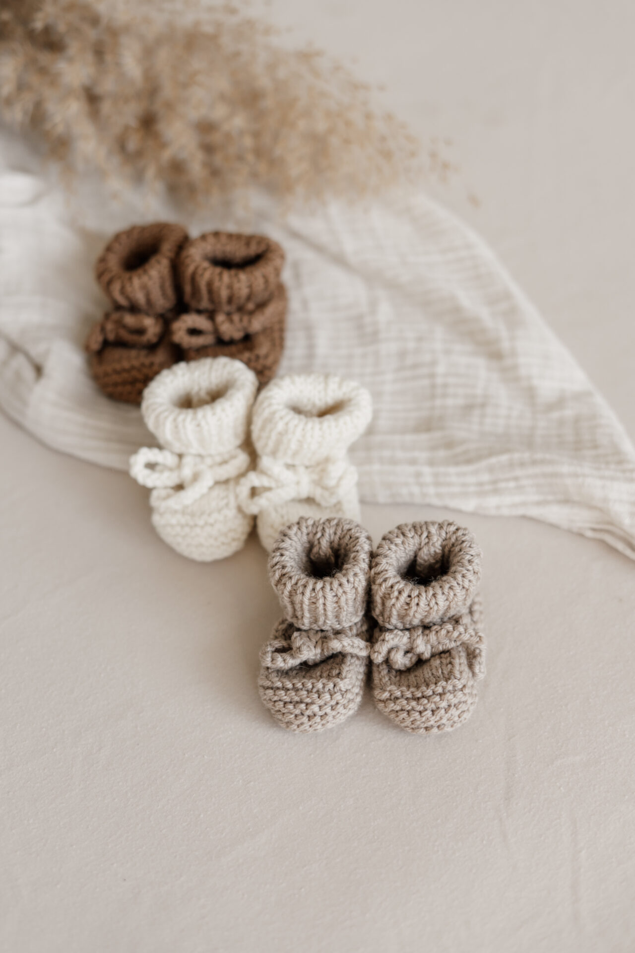 Babyslofjes merinowol bruin - Afbeelding 3