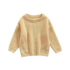 Beige trui gebreid maat 122/128