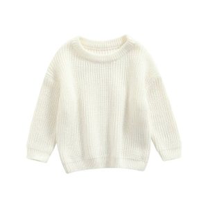 Witte trui gebreid maat 122/128