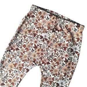 Legging vintage bloemen cacao maat 110/116