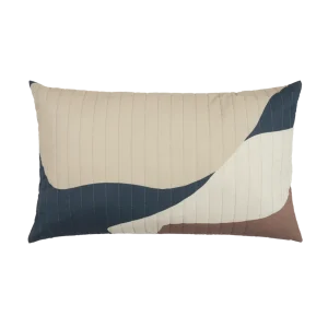 * Nobodinoz Landscape Gewatteerd Kussen Large 60x40 | Blue Canyon