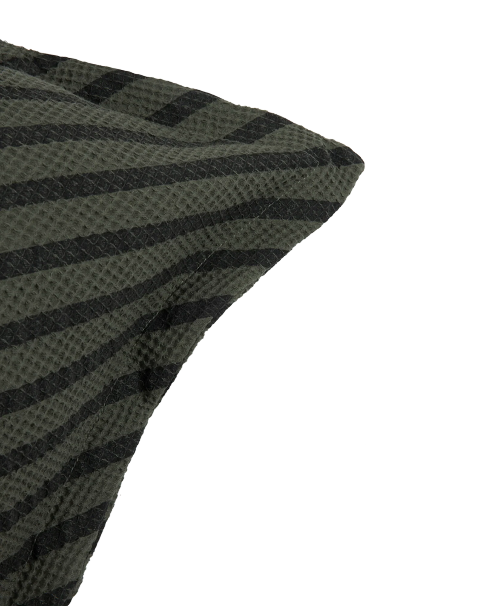 * Nobodinoz Landscape Wafel Vierkant Kussen 45x45cm | Stripes Vetiver - Afbeelding 3