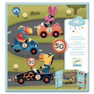 Djeco Set Herbruikbare Stickers | Voertuigen