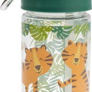 SugarBooger Handige Flip & Sip Tritan Drinkfles Tiger